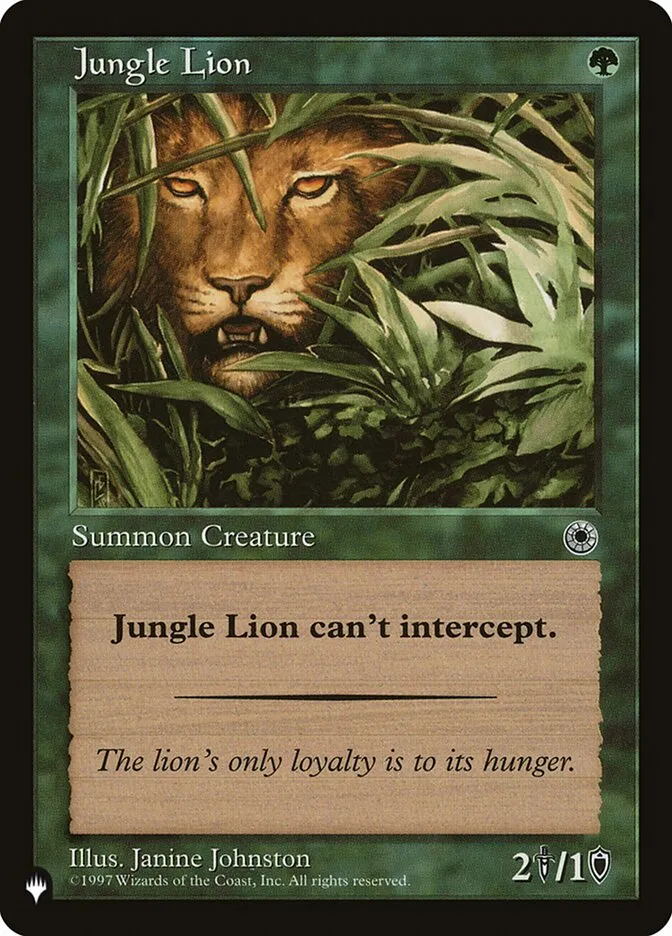 Jungle Lion Front Face