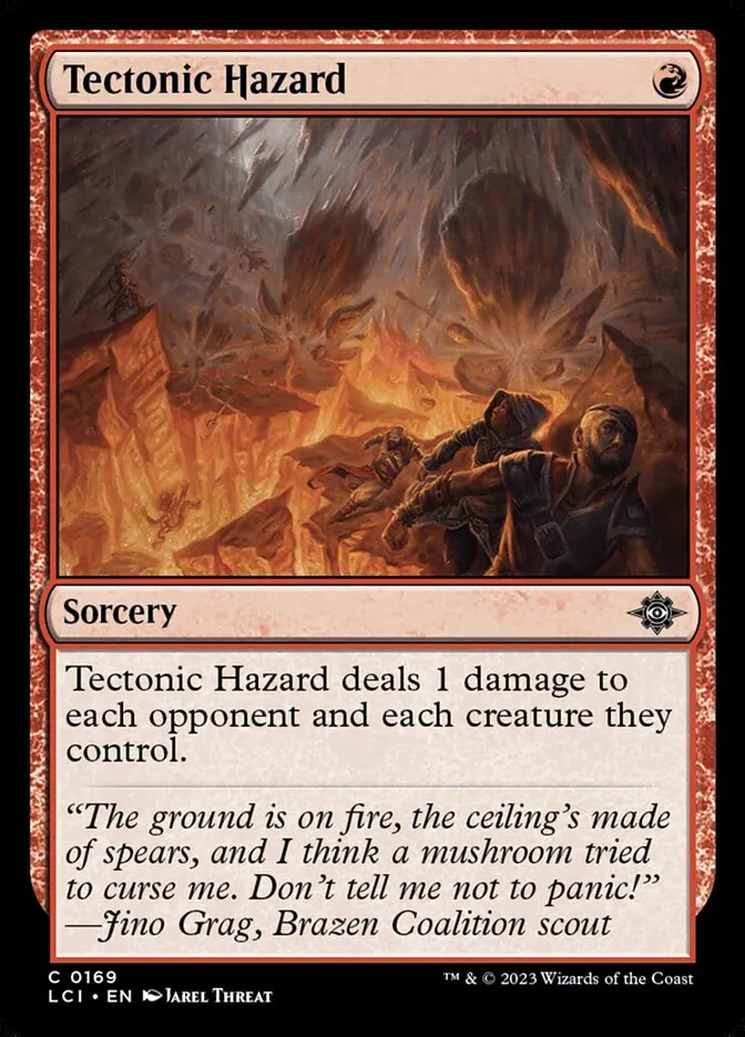 Tectonic Hazard Front Face