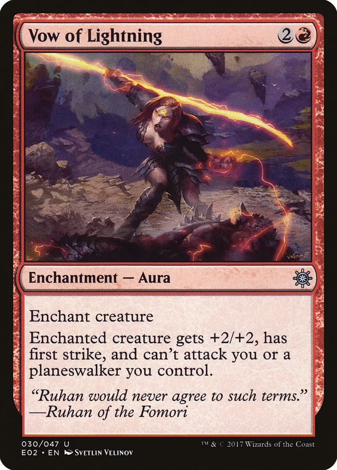 Vow of Lightning Front Face