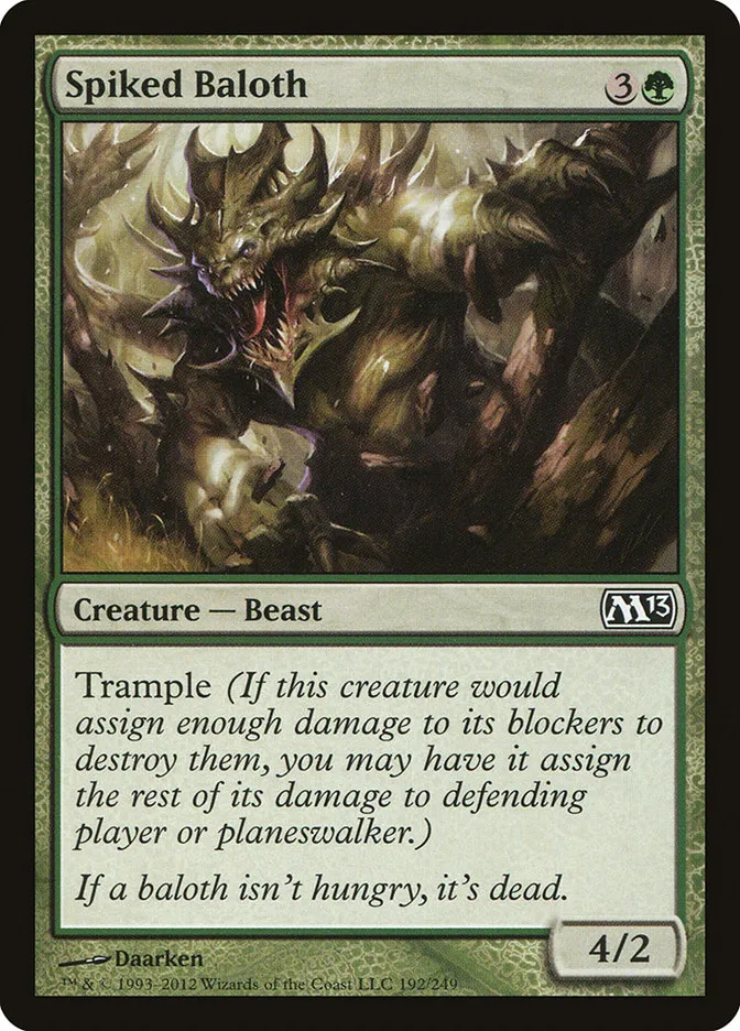 Spiked Baloth Front Face