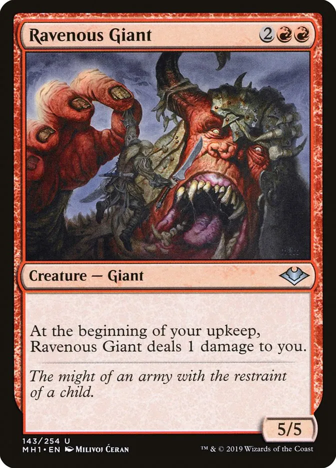 Ravenous Giant Front Face