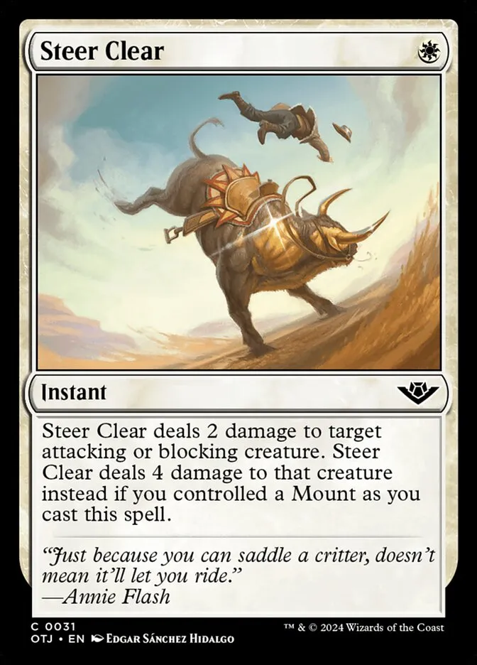 Steer Clear Front Face