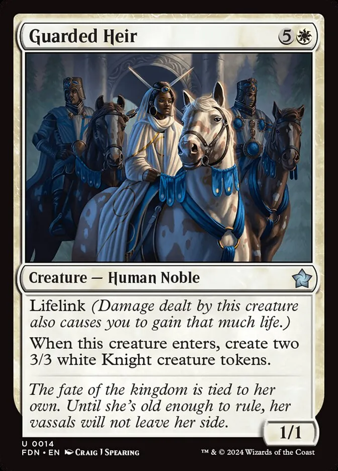 Guarded Heir Front Face