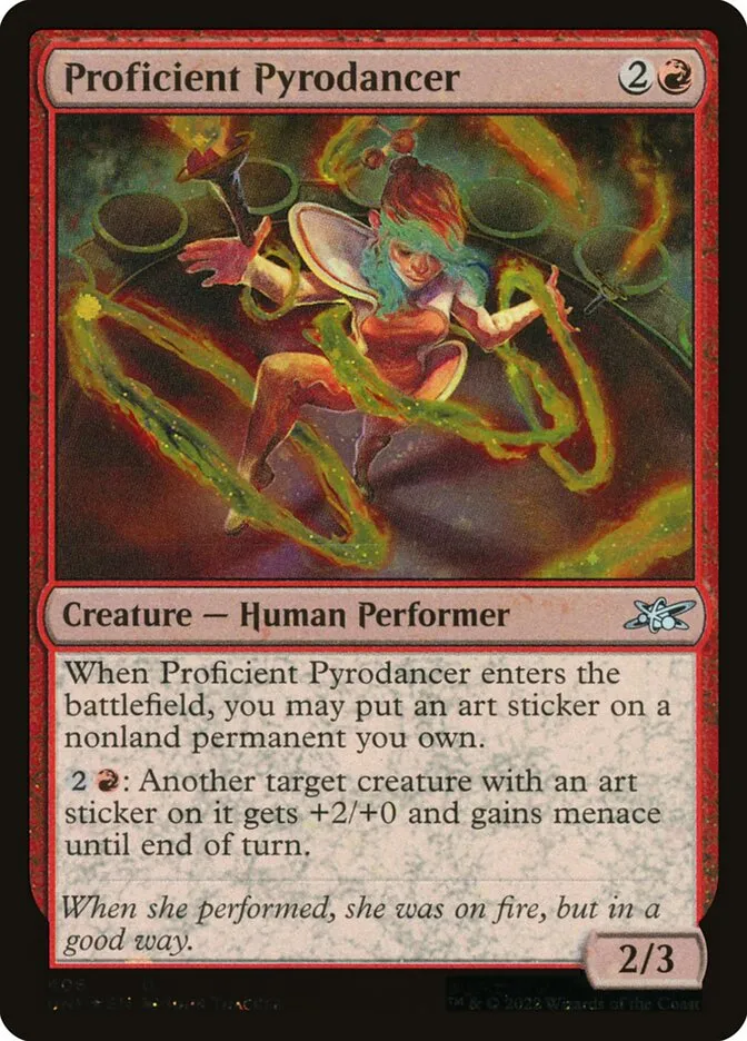 Proficient Pyrodancer Front Face