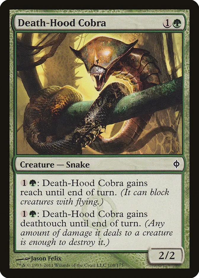 Death-Hood Cobra Front Face