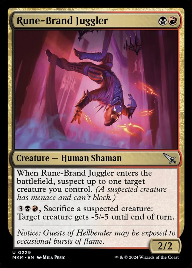 Rune-Brand Juggler Front Face