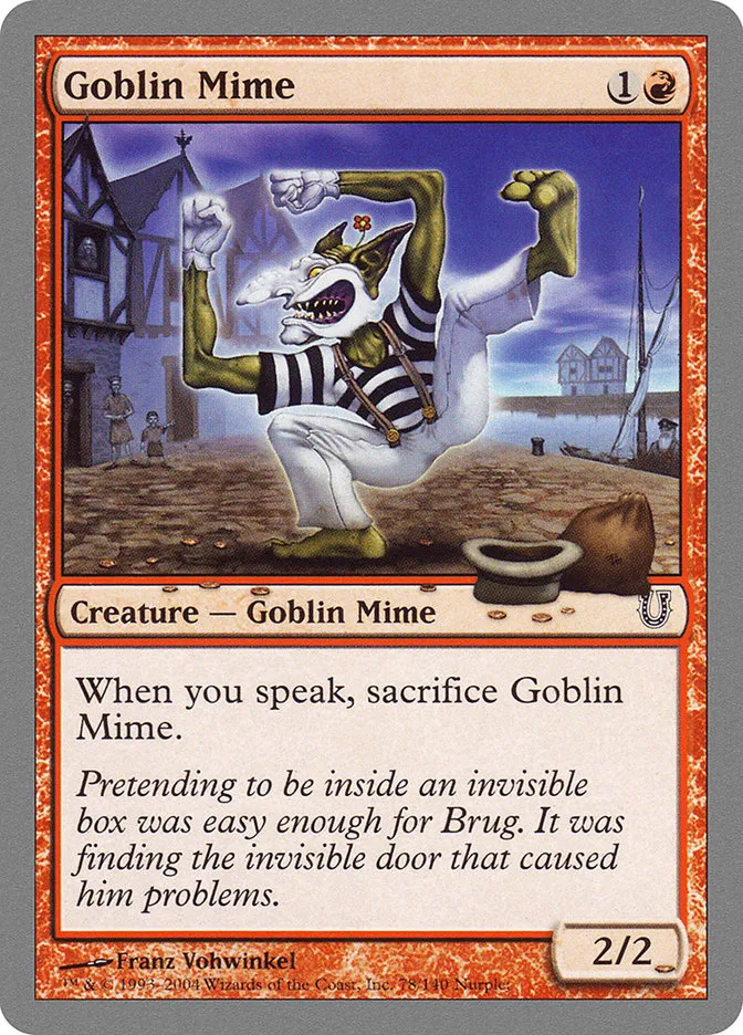 Goblin Mime Front Face