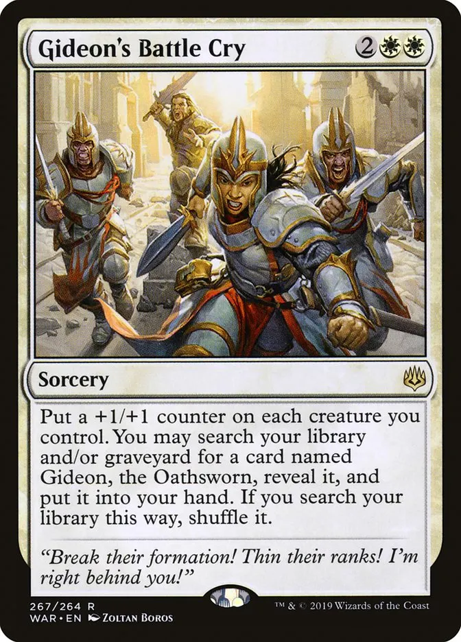 Gideon's Battle Cry Front Face