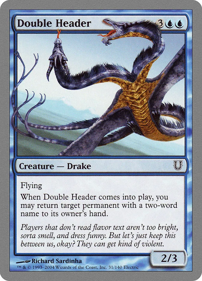 Double Header Front Face