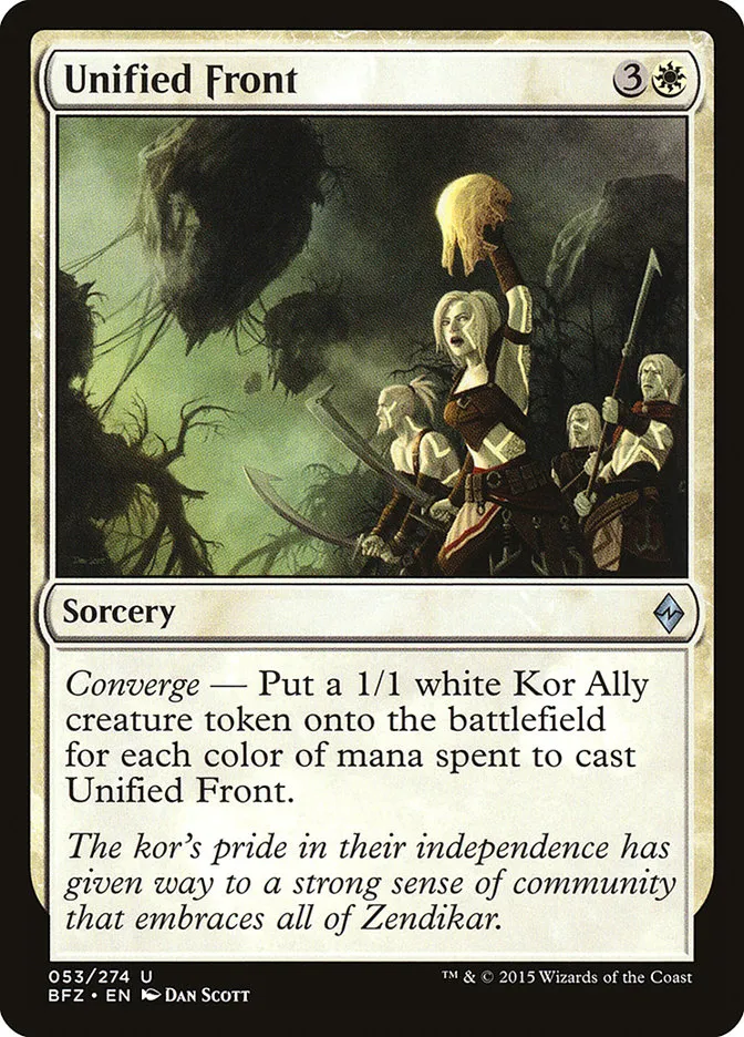 Unified Front Front Face