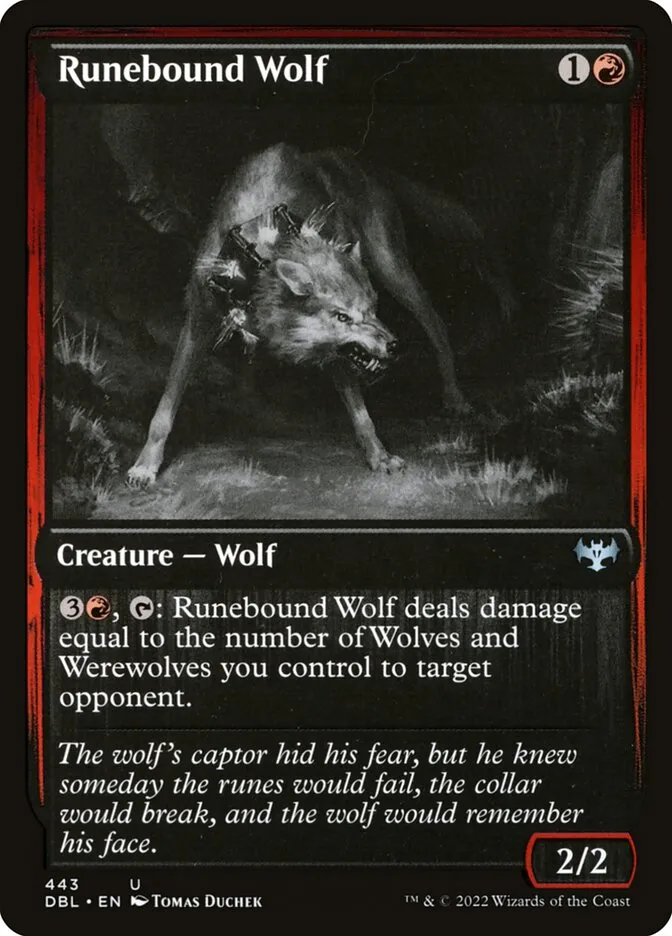 Runebound Wolf Front Face