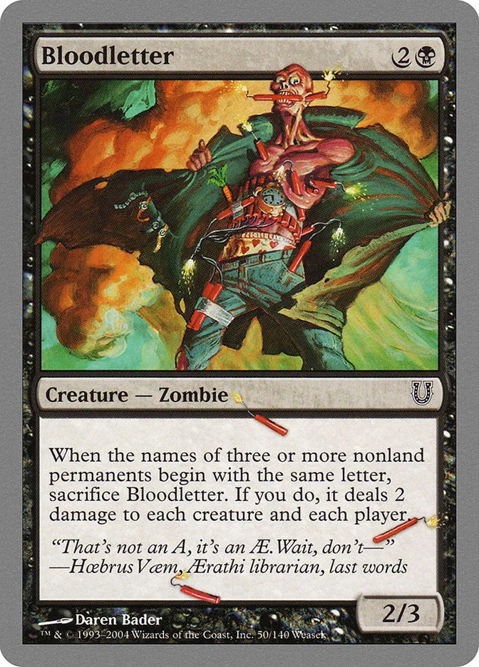 Bloodletter Front Face