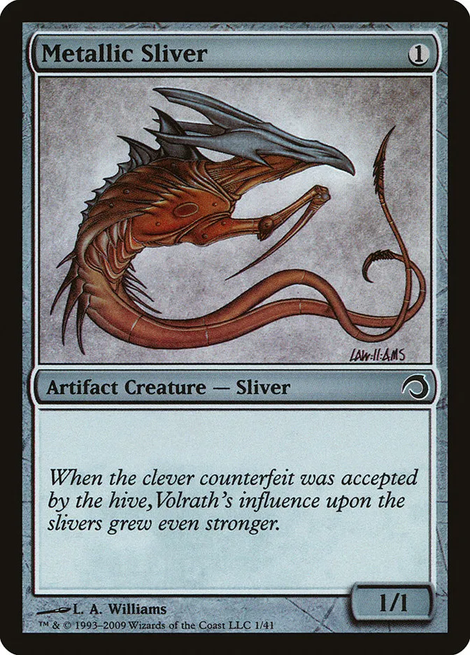 Metallic Sliver Front Face
