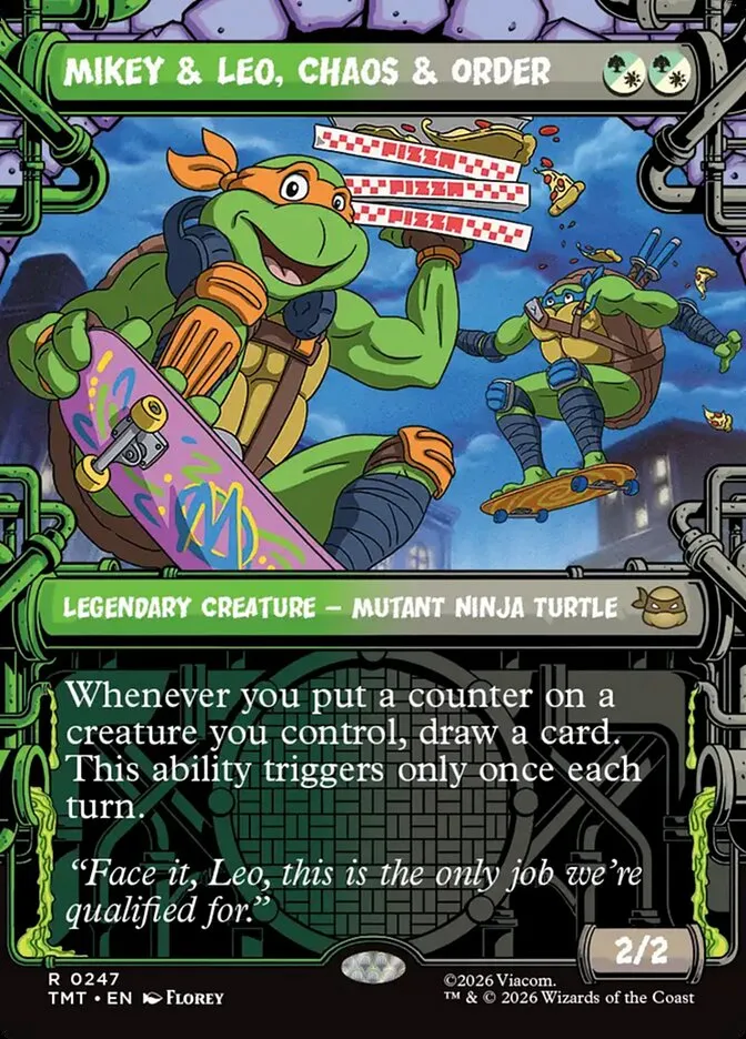 Mikey & Leo, Chaos & Order Front Face