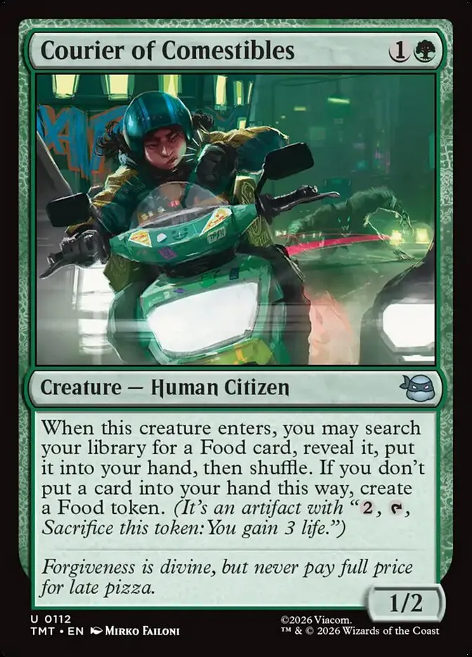 Courier of Comestibles Front Face