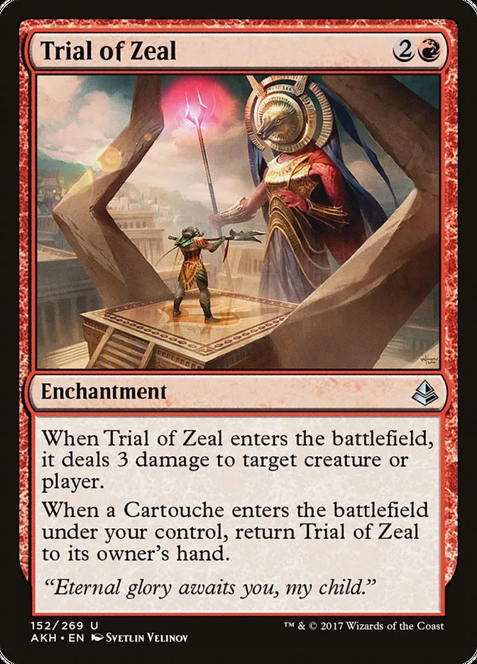 Trial of Zeal Front Face