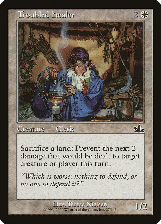 Troubled Healer Front Face