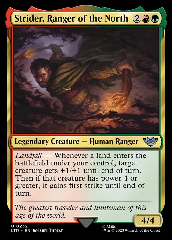 Strider, Ranger of the North Front Face