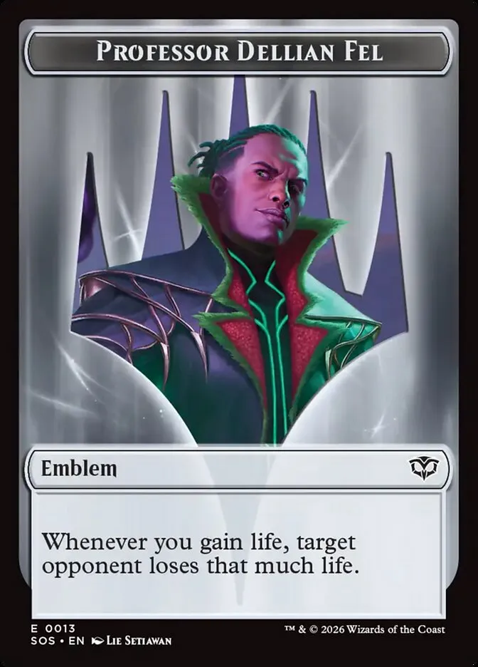 Professor Dellian Fel Emblem Front Face
