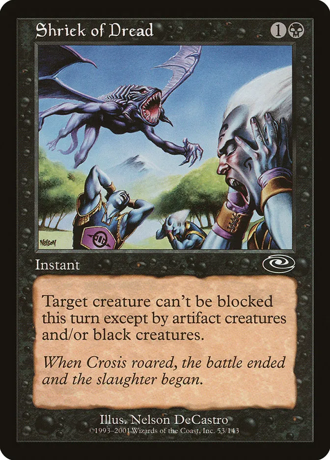 Shriek of Dread Front Face