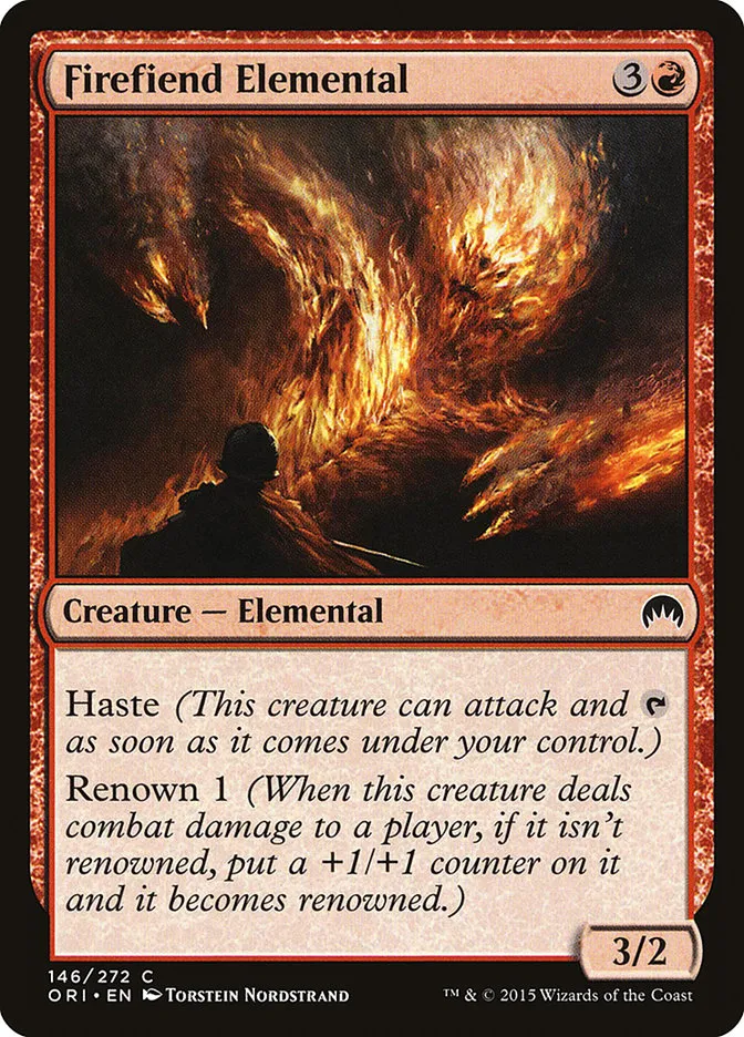 Firefiend Elemental Front Face
