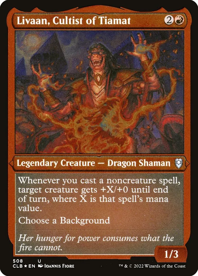 Livaan, Cultist of Tiamat Front Face