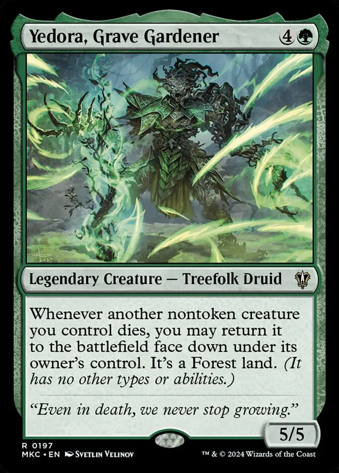 Yedora, Grave Gardener Front Face
