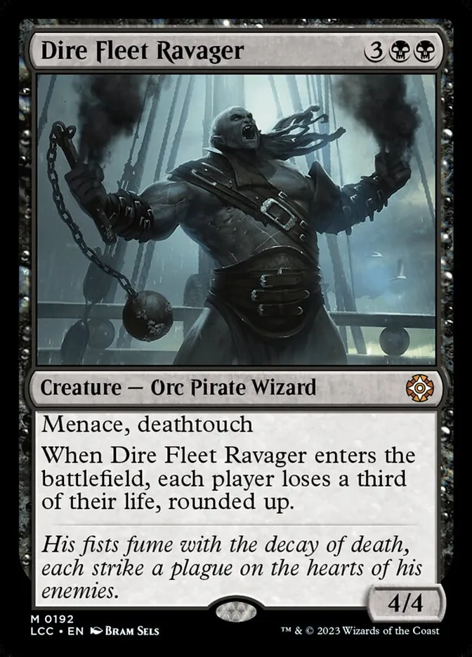 Dire Fleet Ravager Front Face