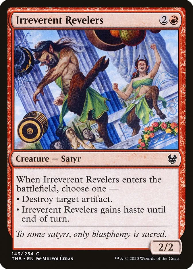 Irreverent Revelers Front Face
