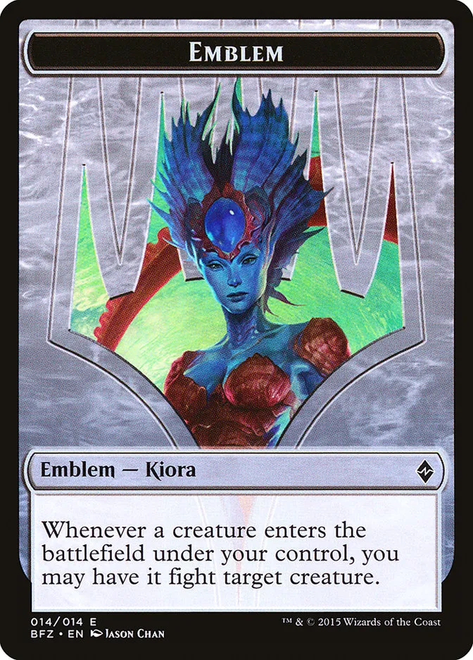 Kiora, Master of the Depths Emblem Front Face