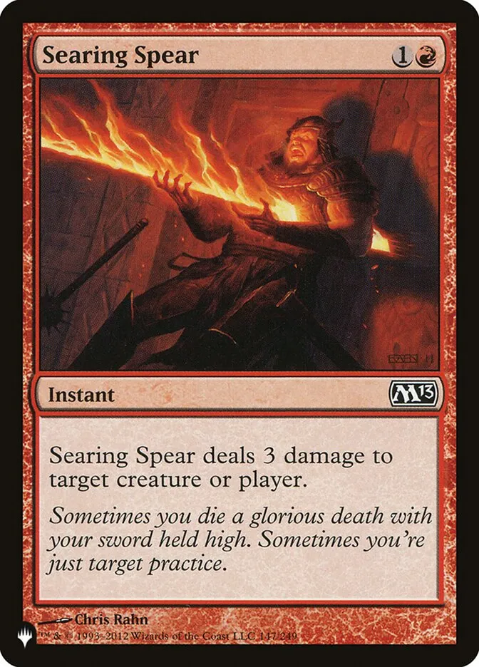 Searing Spear Front Face