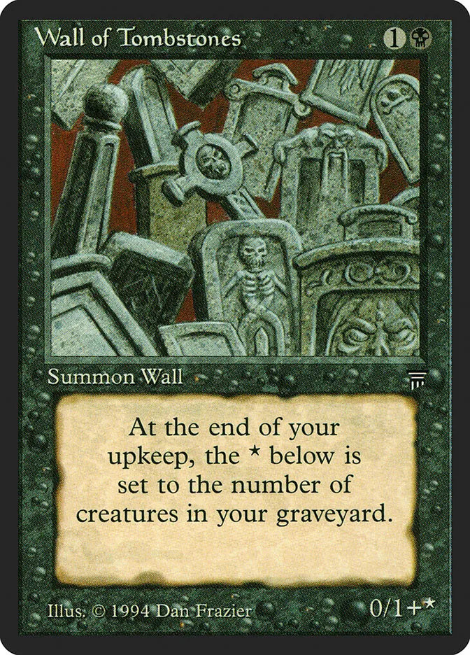 Wall of Tombstones Front Face