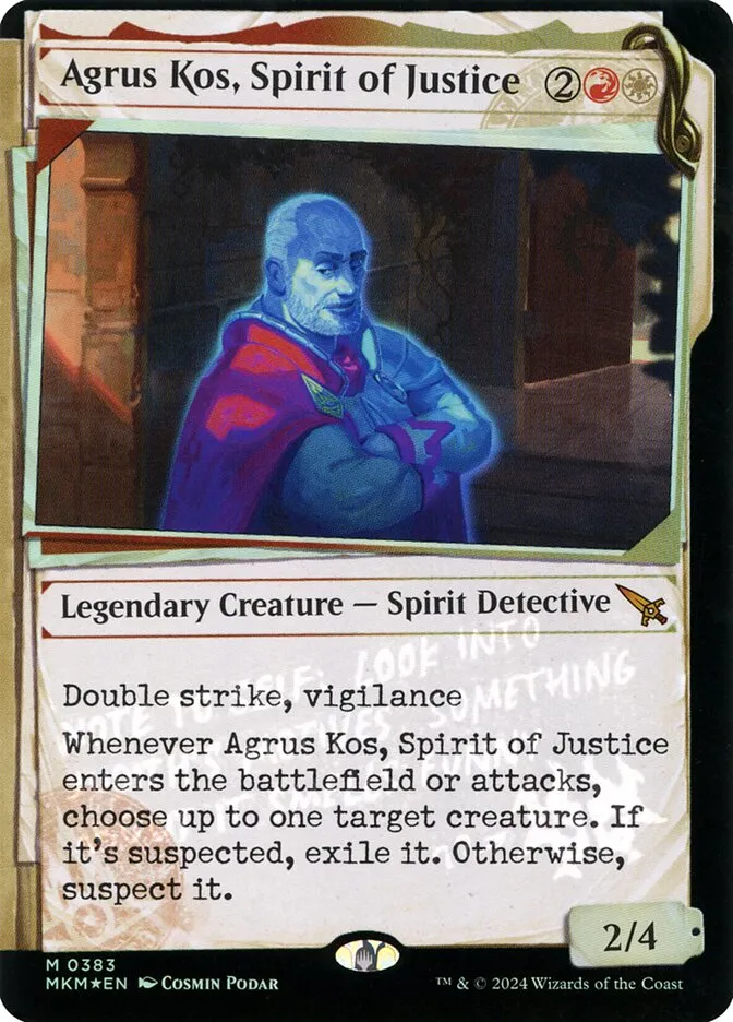 Agrus Kos, Spirit of Justice Front Face