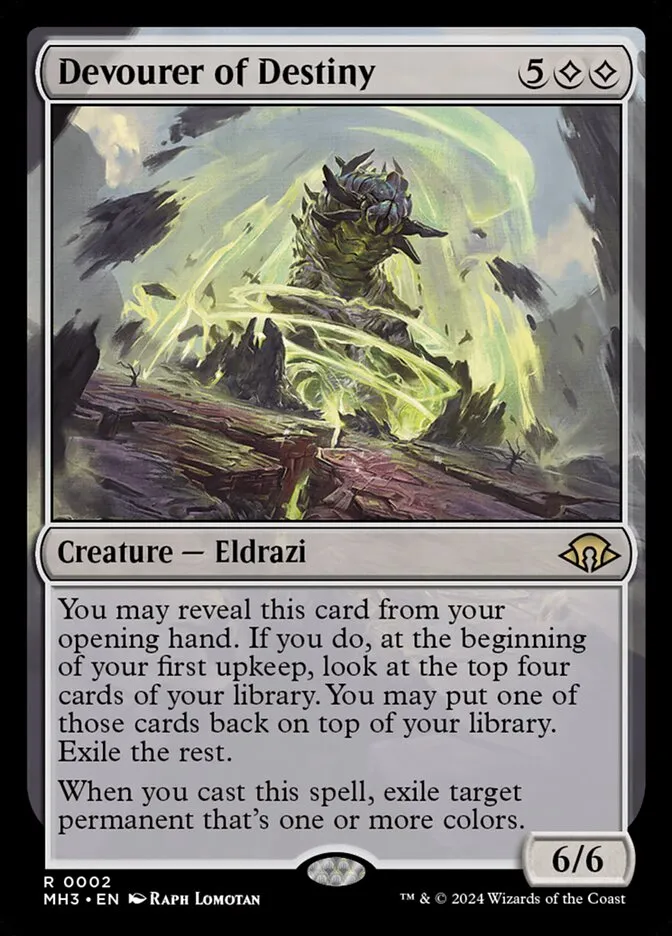 Devourer of Destiny Front Face