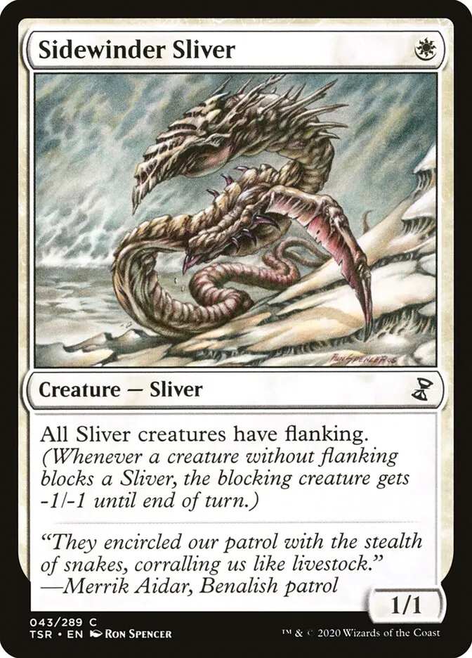 Sidewinder Sliver Front Face
