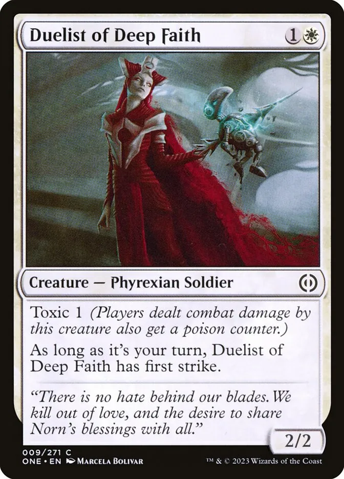 Duelist of Deep Faith Front Face