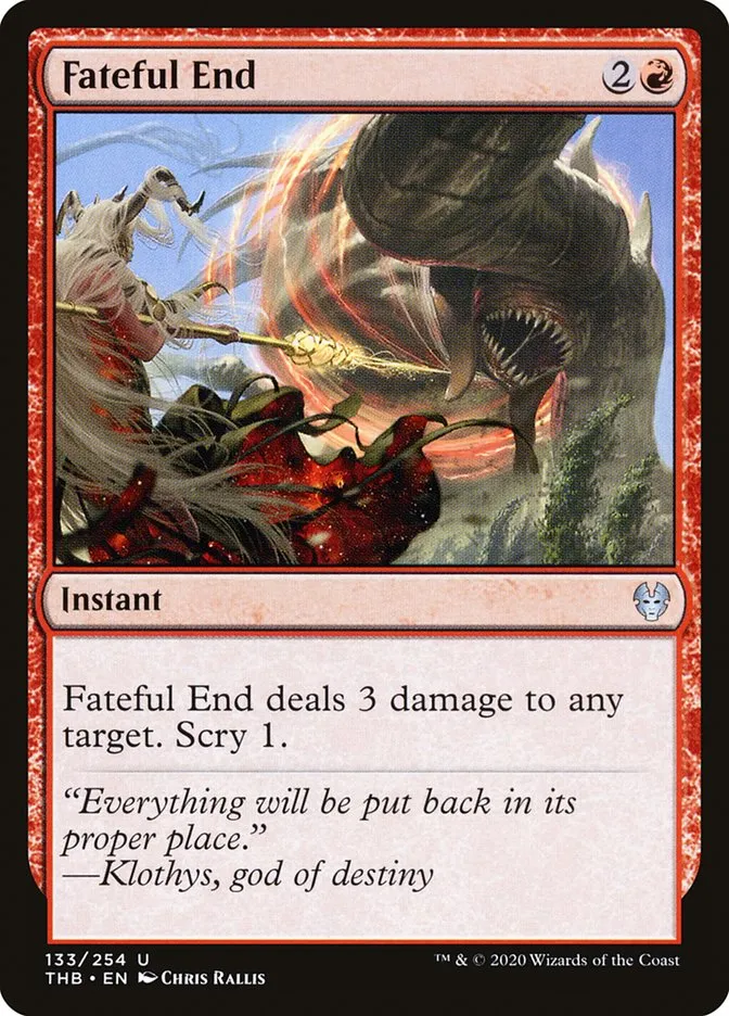 Fateful End Front Face