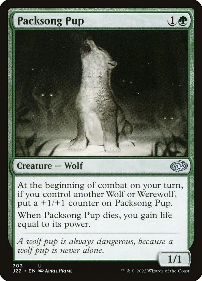 Packsong Pup Front Face