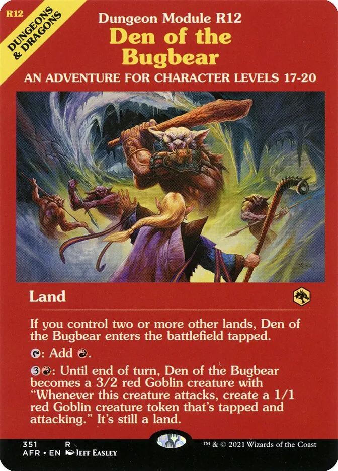 Den of the Bugbear Front Face