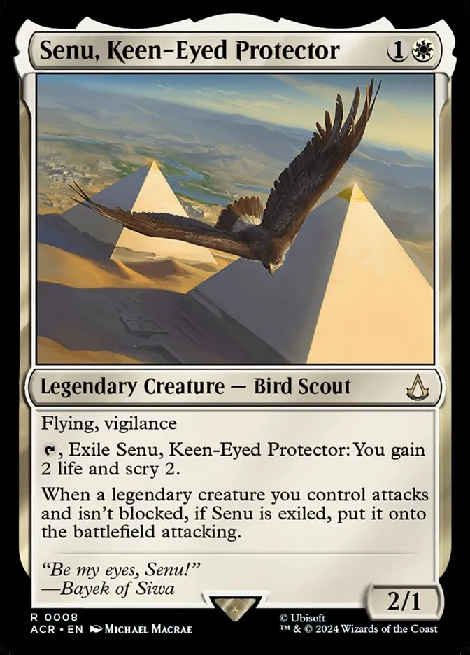 Senu, Keen-Eyed Protector Front Face