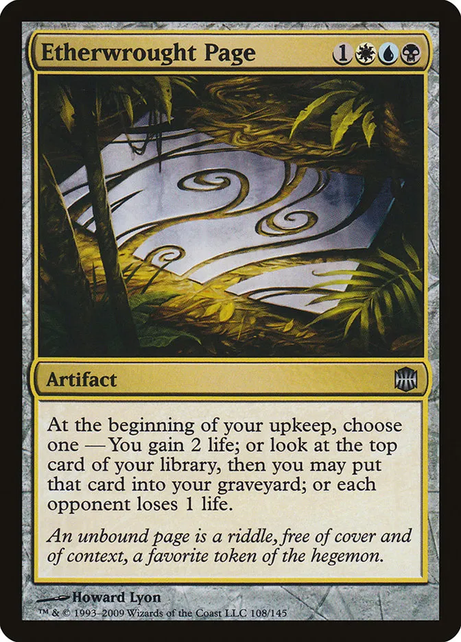Etherwrought Page Front Face