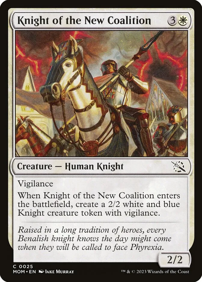 Knight of the New Coalition Front Face