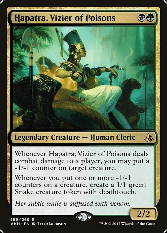 Hapatra, Vizier of Poisons Front Face