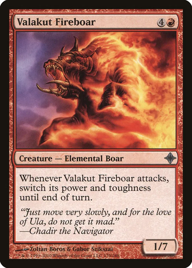 Valakut Fireboar Front Face