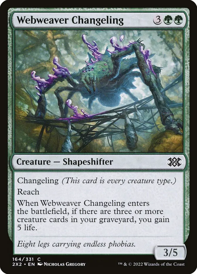 Webweaver Changeling Front Face