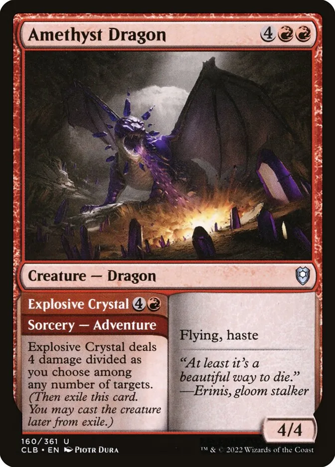 Amethyst Dragon // Explosive Crystal Front Face