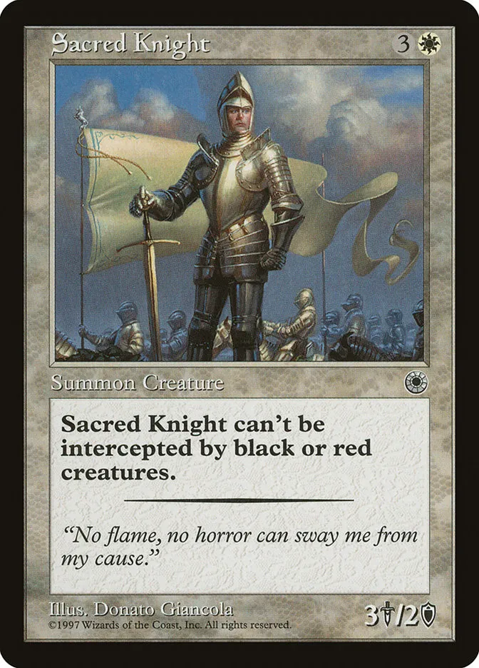 Sacred Knight Front Face