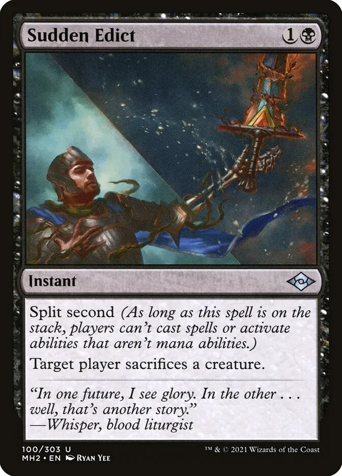 Sudden Edict Front Face