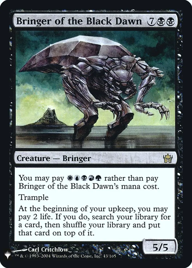 Bringer of the Black Dawn Front Face