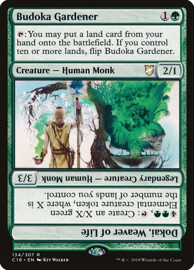 Budoka Gardener // Dokai, Weaver of Life Front Face